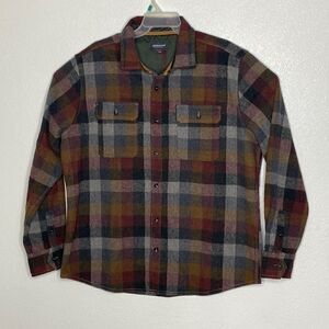 JEREMIAH American Legacy Men’s Long Sleeves Button Up Plaid Shirt L NWOT